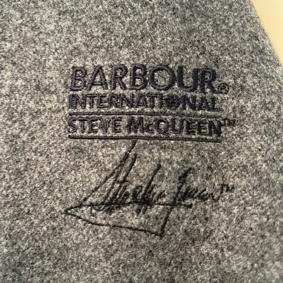 Barbour Grey Varsity Bomber Jacket - Picture 2 of 5